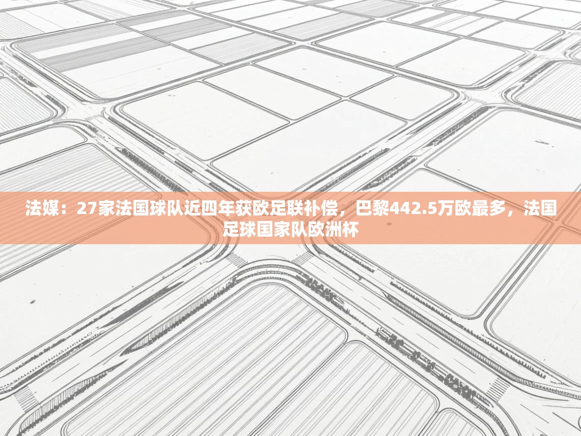 开云·体育kaiyun官方网站_kaiyun sports-法媒：27家法国球队近四年获欧足联补偿，巴黎442.5万欧最多，法国足球国家队欧洲杯